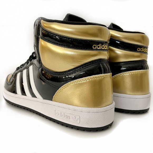 adidas Shoes Sale Adidas Top Ten Hi Rb Black Gold Patent Fx7873